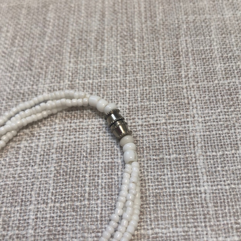 White Beaded Necklace